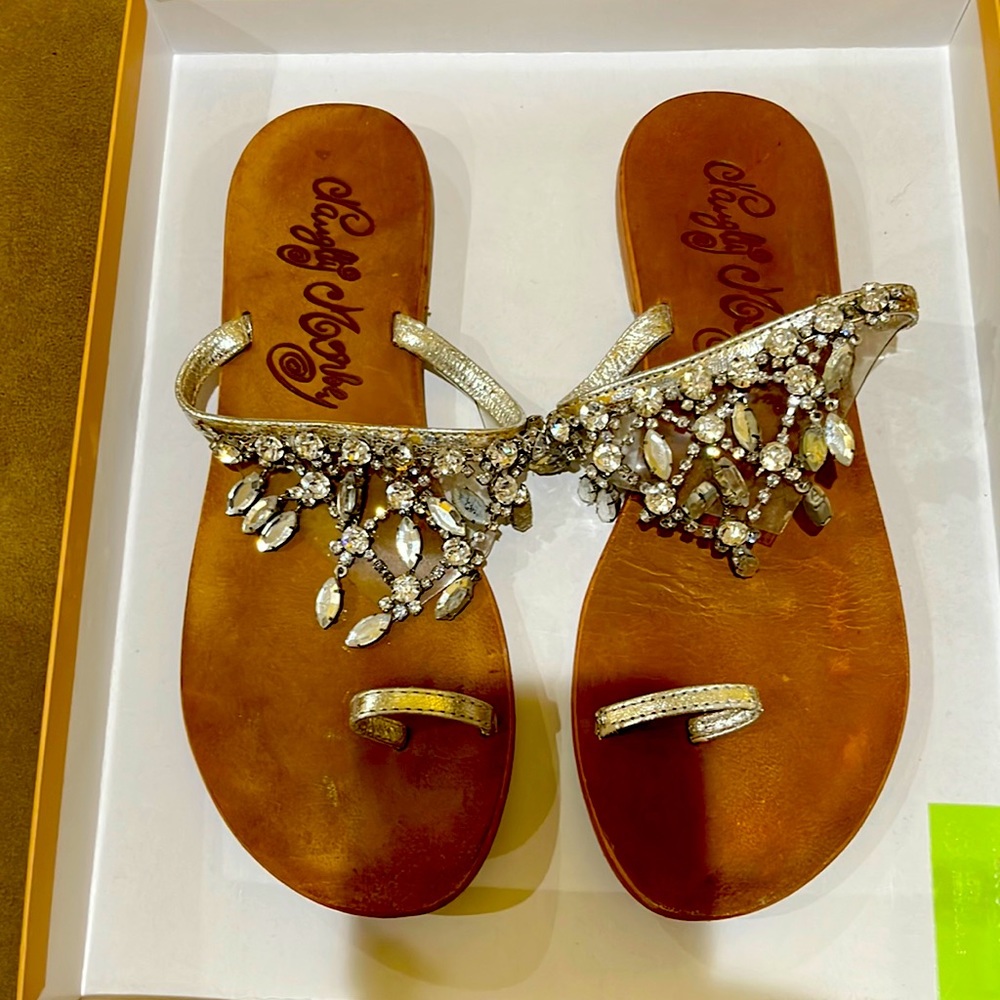 Glamorous Rhinestone Evening Sandals